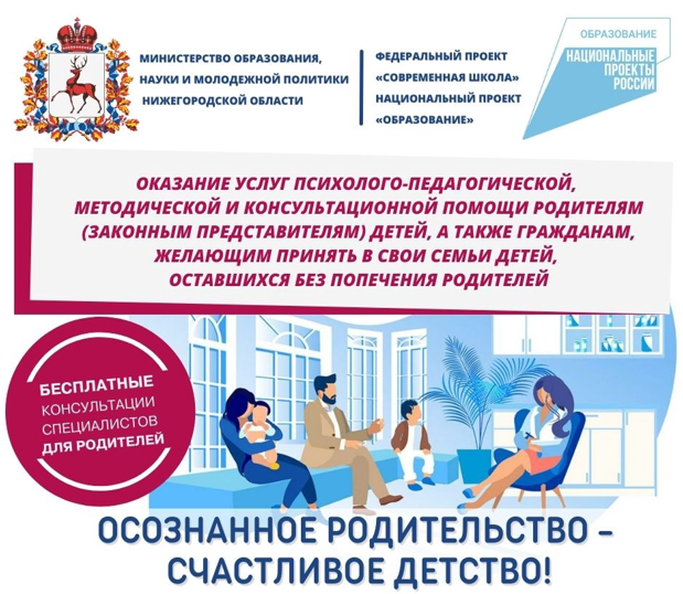 Консультационная поддержка родителей